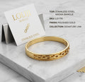 Premium Gold-Plated Chain Link Stainless Steel Kada Bangle